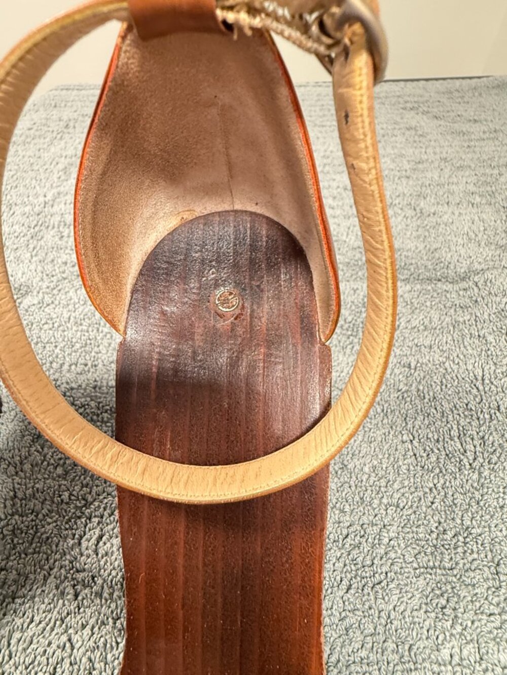 Kate Spade Vintage Wood Healed Sandals - Picture 8 of 9